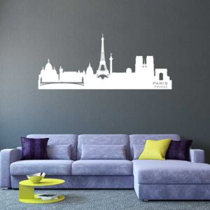 Falmatrica GLIX - Paris panorama Fehér 100 x 40 cm