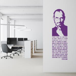 Falmatrica GLIX - Steve Jobs quote Lila 30 x 100 cm