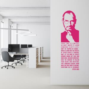 Falmatrica GLIX - Steve Jobs quote Rózsaszín 30 x 100 cm