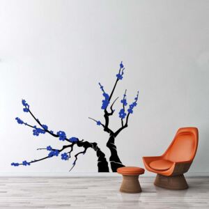 Falmatrica GLIX - Tree II.- wall decal Kék 90 x 100 cm
