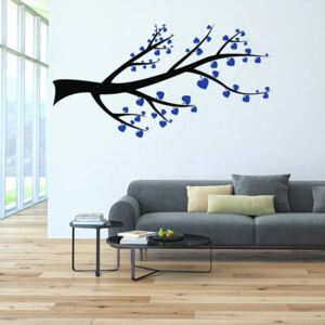 Falmatrica GLIX - Branch with hearts Kék 100 x 50 cm
