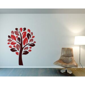 Falmatrica GLIX - Tree III. Világos piros 50 x 70 cm