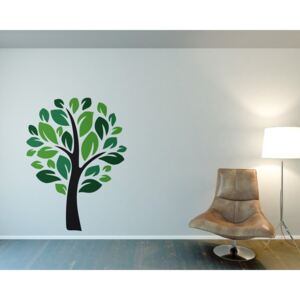 Falmatrica GLIX - Tree III. Fekete és zöld 100 x 130 cm