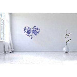 Falmatrica GLIX - Heart of roses Kék 50 x 41 cm