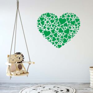 Falmatrica GLIX - Heart of hearts Zöld 100 x 80 cm