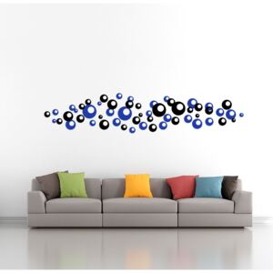 Falmatrica GLIX - Bubbles bicolour Fekete és kék 2 x 30 x 30 cm