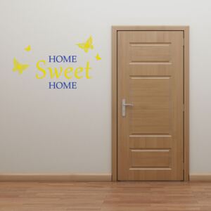 Falmatrica GLIX - Home sweet home Sárga és kék 70 x 45 cm