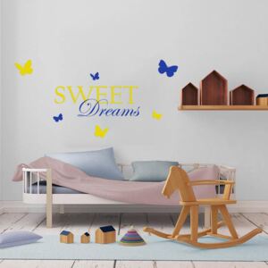 Falmatrica GLIX - Sweet dreams Sárga és kék 120 x 60 cm
