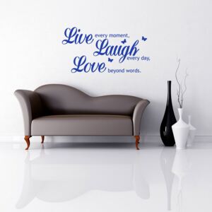 Falmatrica GLIX - Live laugh love Kék 50 x 25 cm