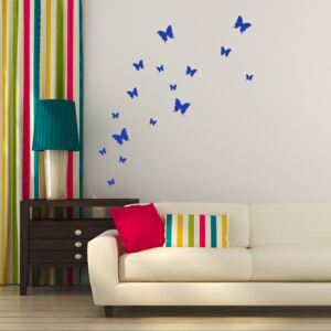 Falmatrica GLIX - Set of butterflies Kék 95 x 10 cm