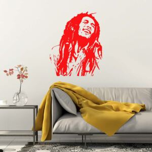 Falmatrica GLIX - Bob Marley Világos piros 55 x 65 cm