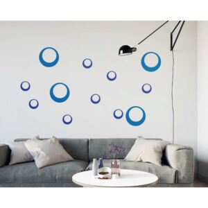 Falmatrica GLIX - Decorative circles Kék 95 x 65 cm