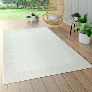 Don kültéri design szőnyeg rövid szálú sizál hatású fehér 80x150 cm