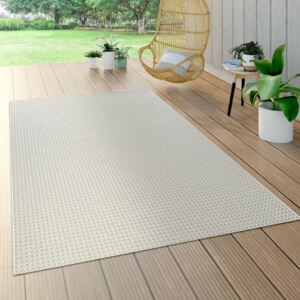 Rene kültéri design szőnyeg rövid szálú sizál hatású fehér 80x150 cm