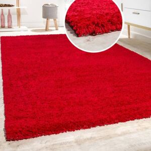 Szonja Shaggy szőnyeg puha hosszú szálú szőnyeg piros 120x170 cm