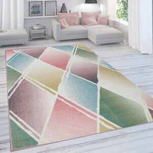 Paris gyémánt mintás design színes szőnyeg multikolor 70x250 cm