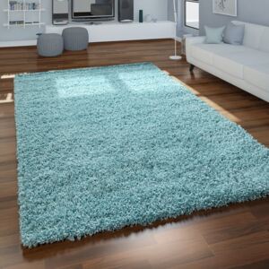 Shaggy szőnyeg puha hosszú szálú design szőnyeg türkiz 300x400 cm