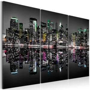 Vászonkép Bimago - Color contrast, NY skyscrapers 60x40 cm