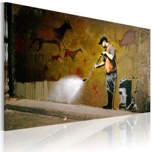 Vászonkép Bimago - Whitewashing Lascaux (Banksy) 60x40 cm