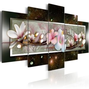 Vászonkép Bimago - hibiscus - abstract pattern 100x50 cm