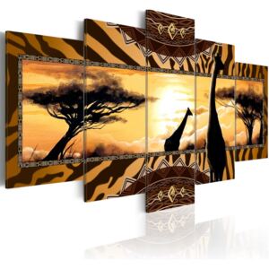 Vászonkép Bimago - African giraffes 100x50 cm