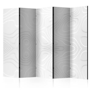 Bimago Paraván - Room divider - White waves I 225x172cm