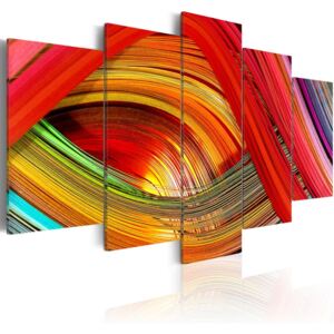 Vászonkép Bimago - Colorful waves 100x50 cm