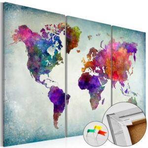 Parafa tábla Bimago - World in Colors 60x40 cm