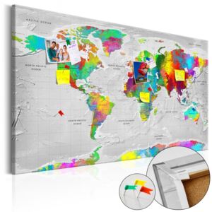 Maps: Colourful Finesse - parafa tábla 90x60 cm