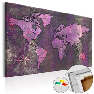 Amethyst Map - parafa tábla 120x80 cm