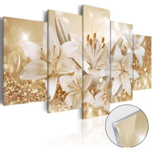 Bimago üvegkép - Golden Bouquet 100x50 cm