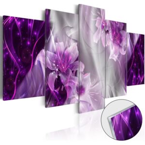Üvegkép Bimago - Purple Utopia 100x50 cm