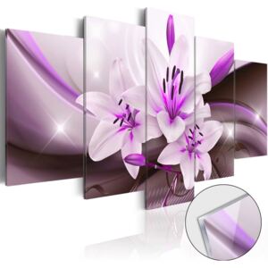 Bimago üvegkép - Violet Desert Lily 100x50 cm