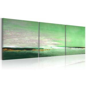 Kézzel festett kép Bimago - Sea-green coast 150x50 cm