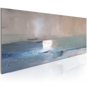 Kézzel festett kép Bimago - The first wave 100x40 cm