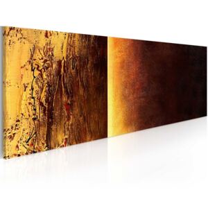 Kézzel festett kép Bimago - Two textures 100x40 cm