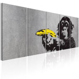 Vászonkép Bimago - Monkey and Banana 200x80 cm