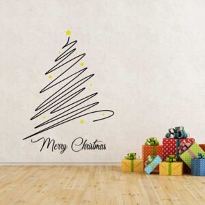 Falmatrica GLIX - Merry Christmas Fekete és sárga 90 x 70 cm