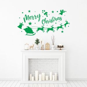 Falmatrica GLIX - Merry Christmas Santa I. Zöld 50 x 25 cm