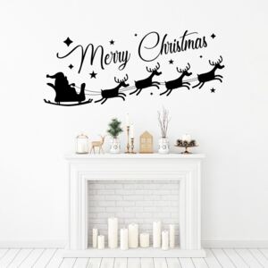 Falmatrica GLIX - Merry Christmas Santa II. Fekete 50 x 20 cm