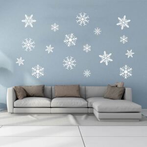 Falmatrica GLIX - Snowflakes Fehér 50 x 35 cm