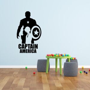 Falmatrica GLIX - Avengers Captain America Fekete 90x50 cm