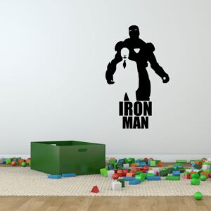 Falmatrica GLIX - Avengers Iron Man Fekete 60x35 cm