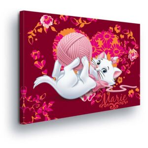 Vászonkép GLIX - Disney Playing Dark Pink Aristocat 100x75 cm