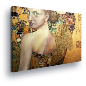 Vászonkép GLIX - Portrét Ženy v Měděných Tónech 100x75 cm