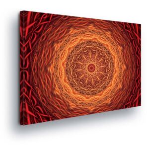 Vászonkép GLIX - Orange Mandala 80x80 cm