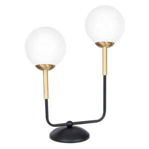 GENEVA asztali lámpa, modern, fekete/arany
