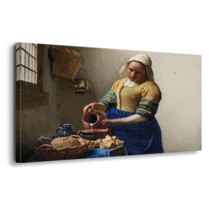 Vászonkép GLIX - The Milkmaid, Vermeer 60x40 cm
