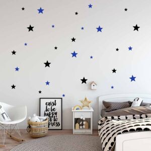 Falmatrica GLIX - Decorative stars Fekete és kék 2x 75x30 cm