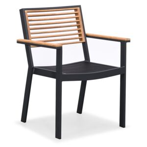 Kerti étkező szék HIGOLD - York Dining Arm Chair Black/Black